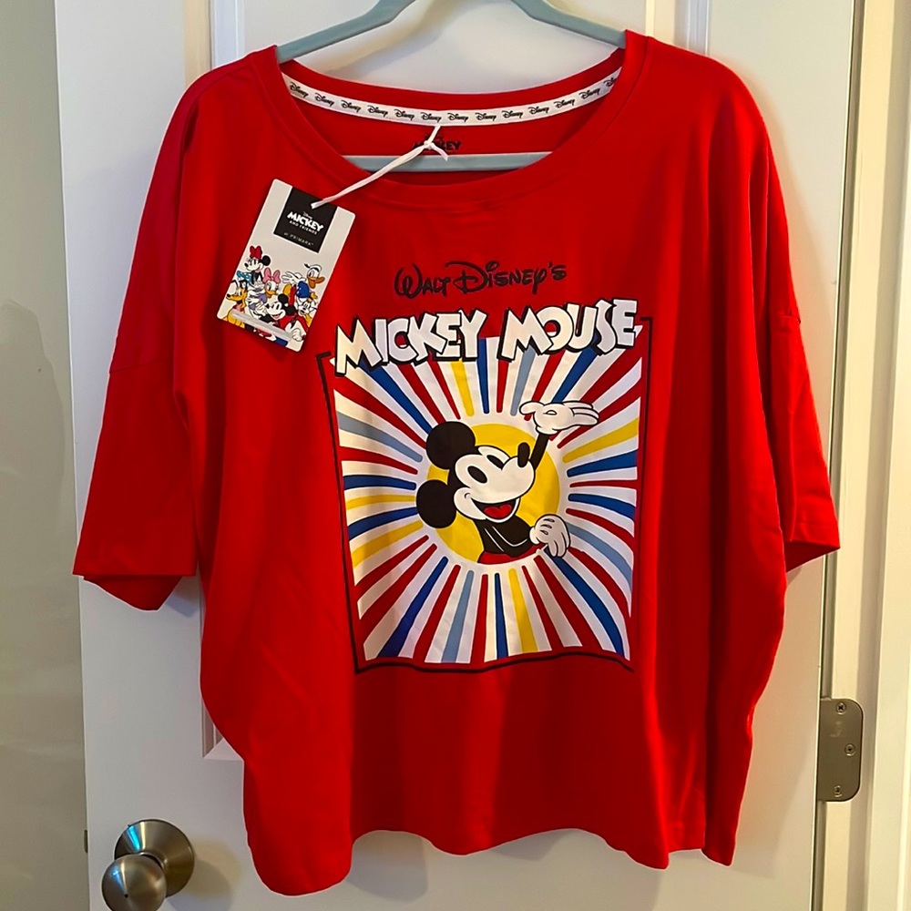 NWT Disney Classic Mickey Mouse Colorburst Graphic T-Shirt